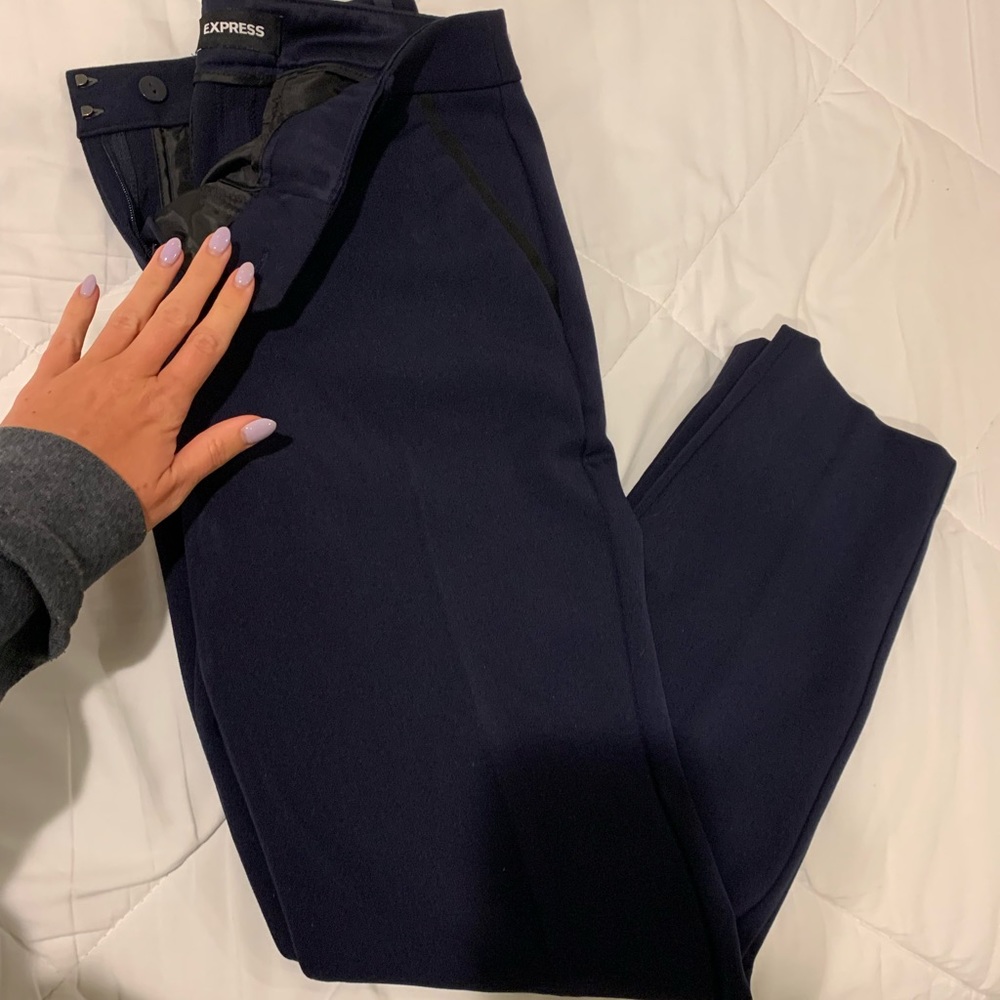 Express Columnist Mid Rise Ankle Pant